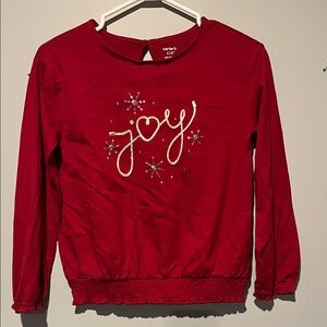 Carter's Red Joy Long Sleeve Shirt